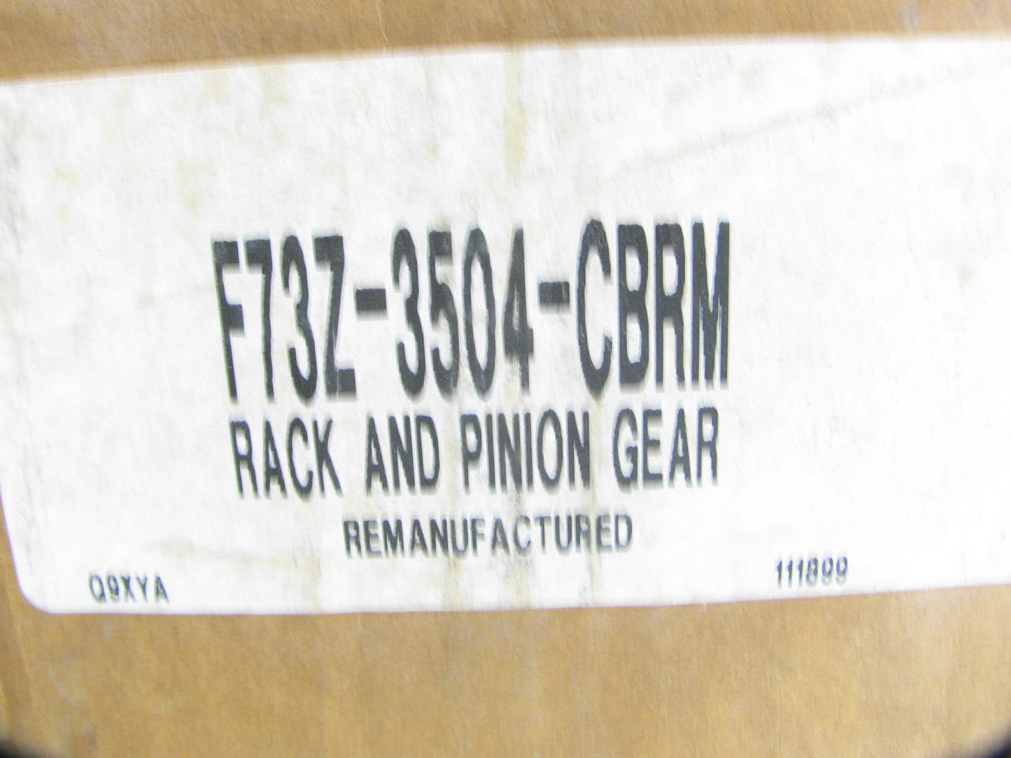 Reman. OEM Ford F73Z-3504-CBRM Rack And Pinion 1998-00 Contour 2001-02 Cougar