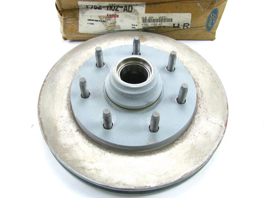 NEW - OEM Ford F75Z-1102-AD Front Disc Brake Rotor & Hub Assembly 1997-99 F-250