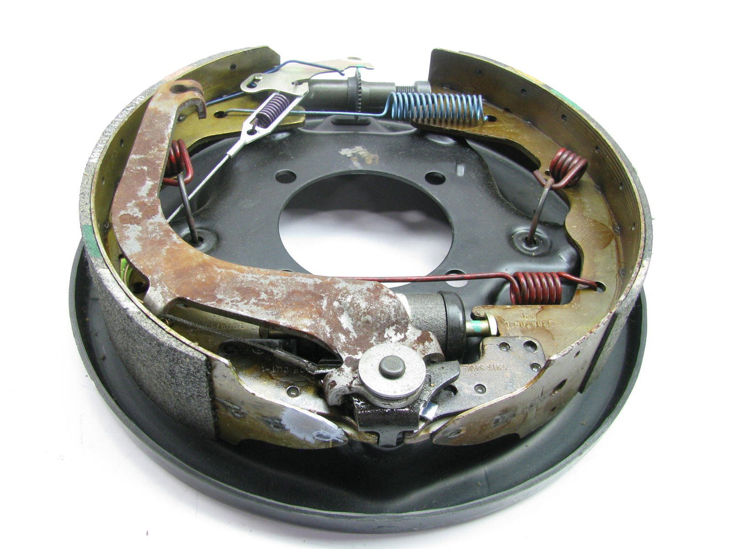 NEW OEM Ford F75Z-2210-CD Left Drivers Side Brake Drum Backing Plate W/ Shoes