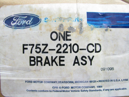 NEW OEM Ford F75Z-2210-CD Left Drivers Side Brake Drum Backing Plate W/ Shoes