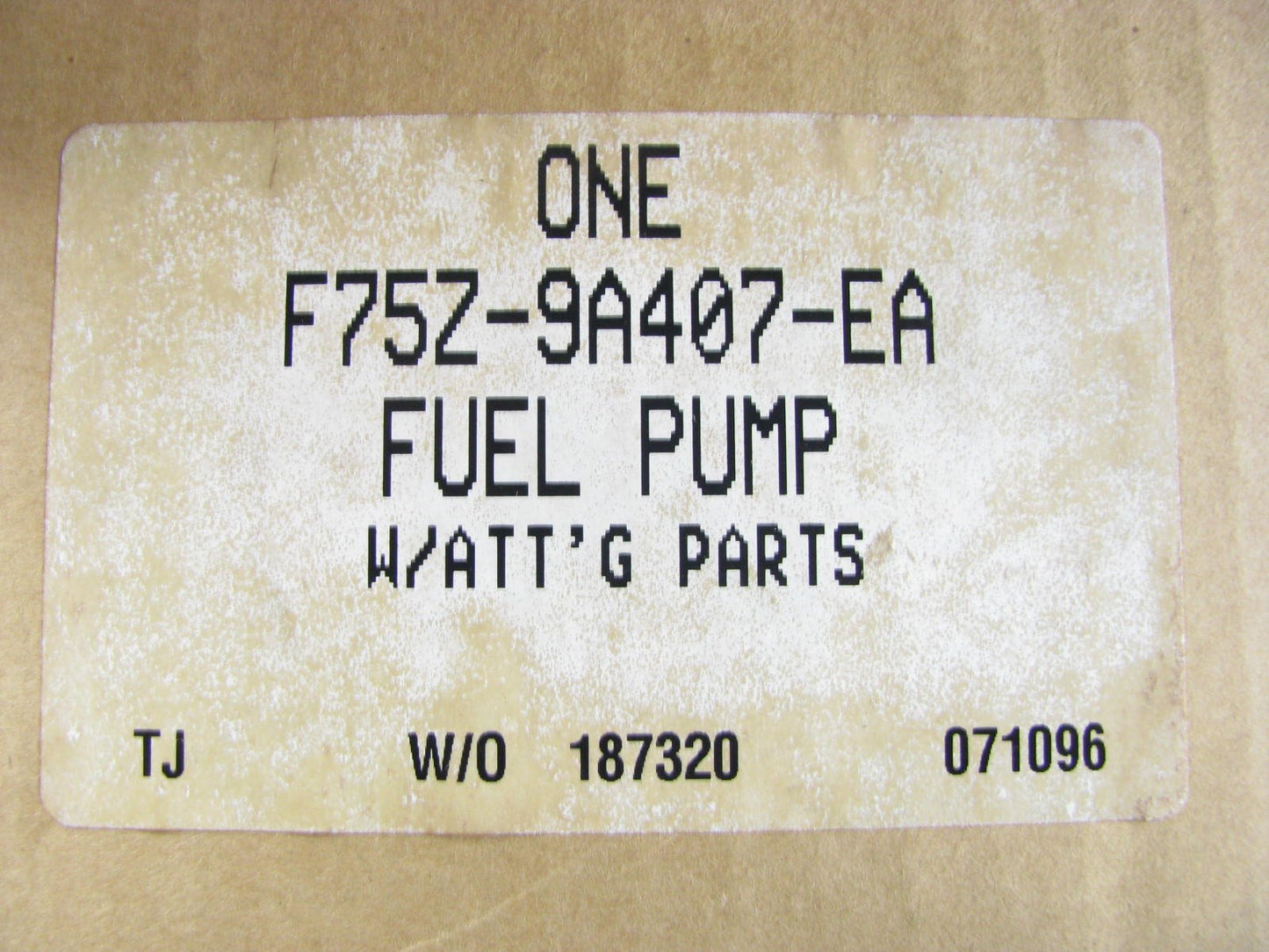New Genuine OEM Ford F75Z-9A407-EA Fuel Pump 1997-1998 Ford Expedition RWD ONLY