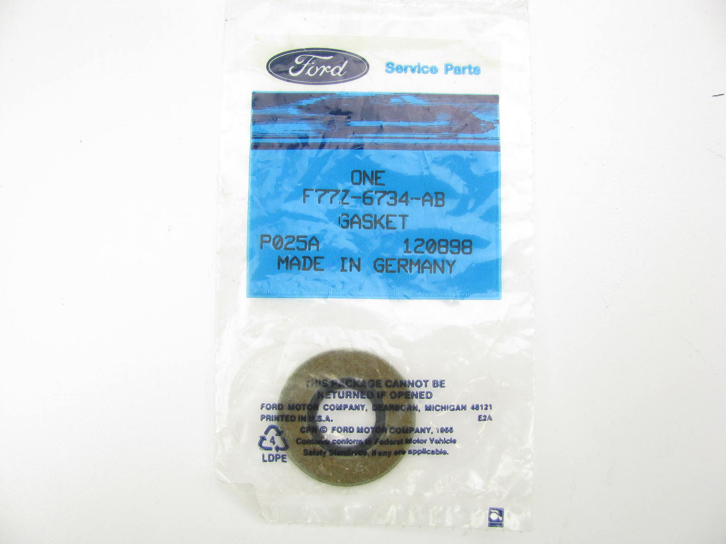 NEW - OEM Ford F77Z-6734-AB Engine Oil Drain Plug Gasket 1997-2003 4.0L
