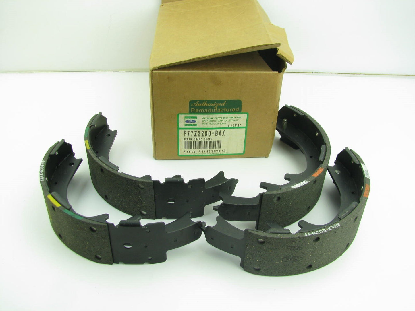 1995-2002 FORD RANGER 10x2.5'' Relined Drum Brake Shoes OEM Ford F77Z-2200-BAX