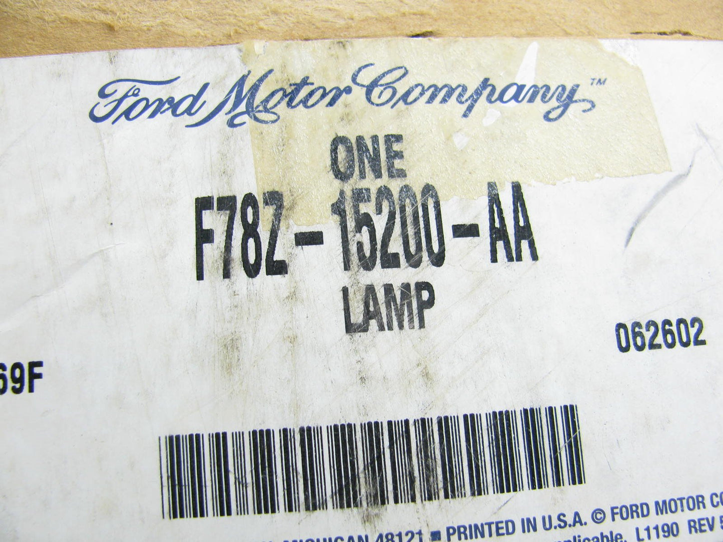 97-00 Ford Windstar Right Passenger Fog Lamp Light NEW Genuine OEM  F78Z-15200-A