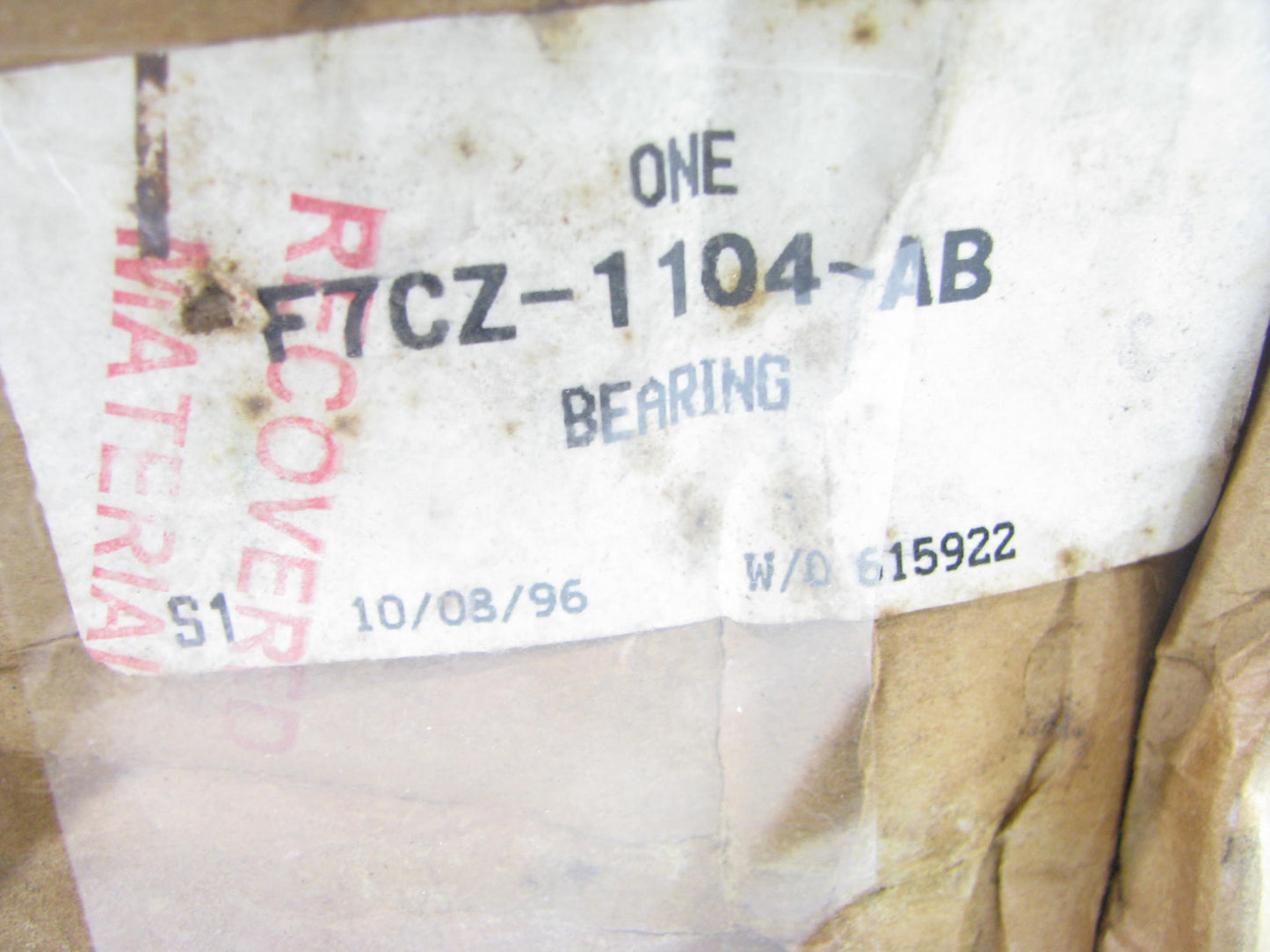 NEW - OEM Ford F7CZ-1104-AB REAR Wheel Hub Bearing 1990-2003 Escort Drum Brakes