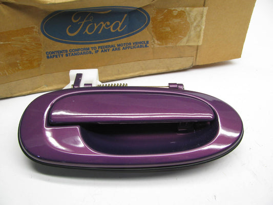 NEW Exterior Outside REAR RIGHT Door Handle - ROYAL PLUM OEM For 97-02 Escort
