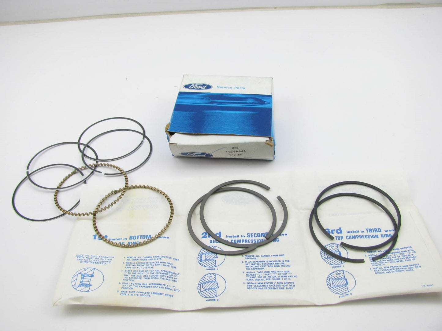 Ford F7CZ-6148-AA Engine Partial Piston Ring Set - Standard 1997-2000 Ford 2.0L