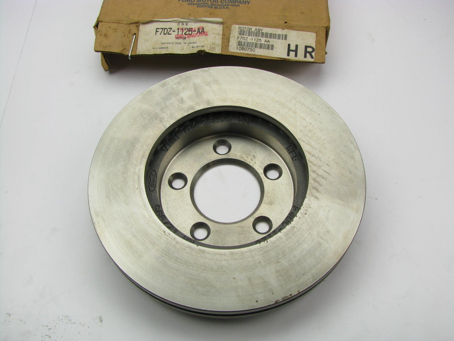 NEW - OEM GENUINE Ford F7DZ-1125-AA Front Brake Rotor