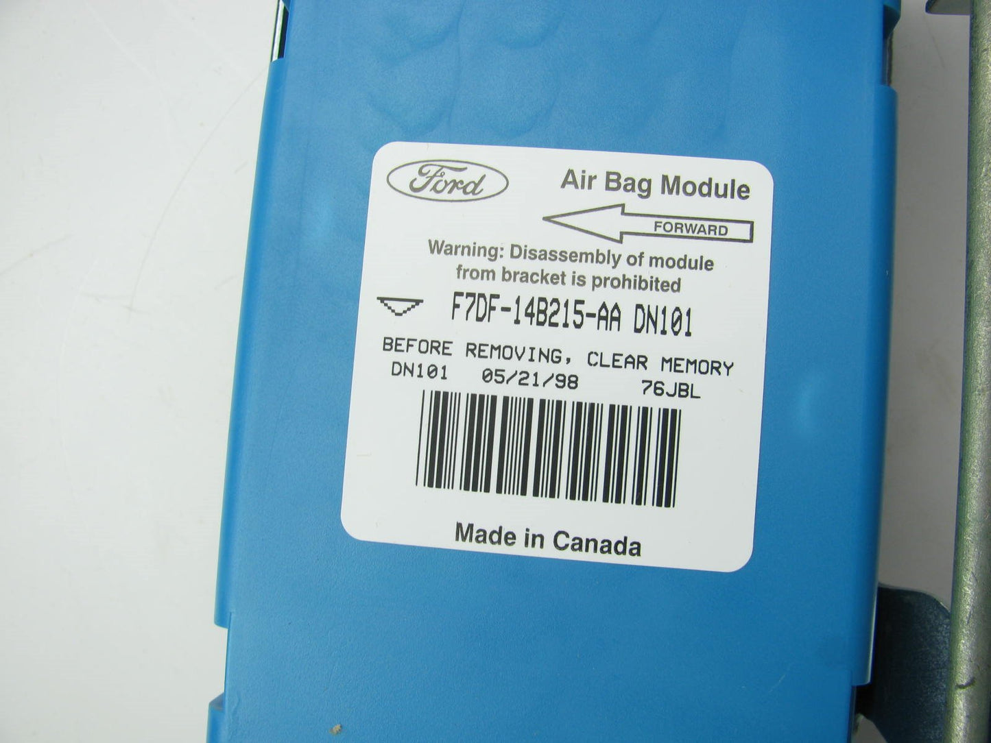 NEW Genuine OEM 1997 Ford Taurus SRS Control Module F7DF-14B215-AA