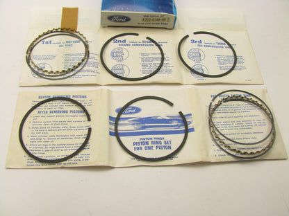 NEW - OEM Ford F7DZ-6148-AA Partial Piston Ring Set - Std 1997-1998 3.0L