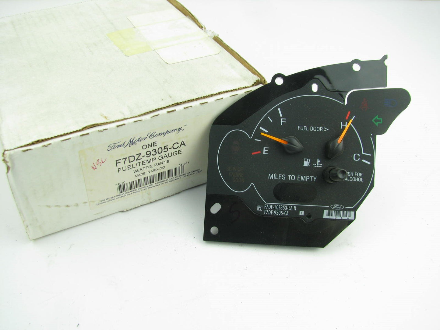 NEW GENUINE OEM Ford F7DZ-9305-CA Fuel / Water Temp Gauge 97-98 Taurus FLEX FUEL