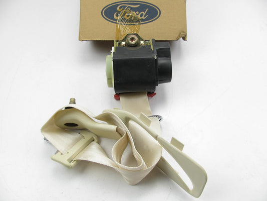 NEW Ford F7LZ63611B68AAA Rear Right IVORY Seat Belt & Retractor 97-98  Mark VIII