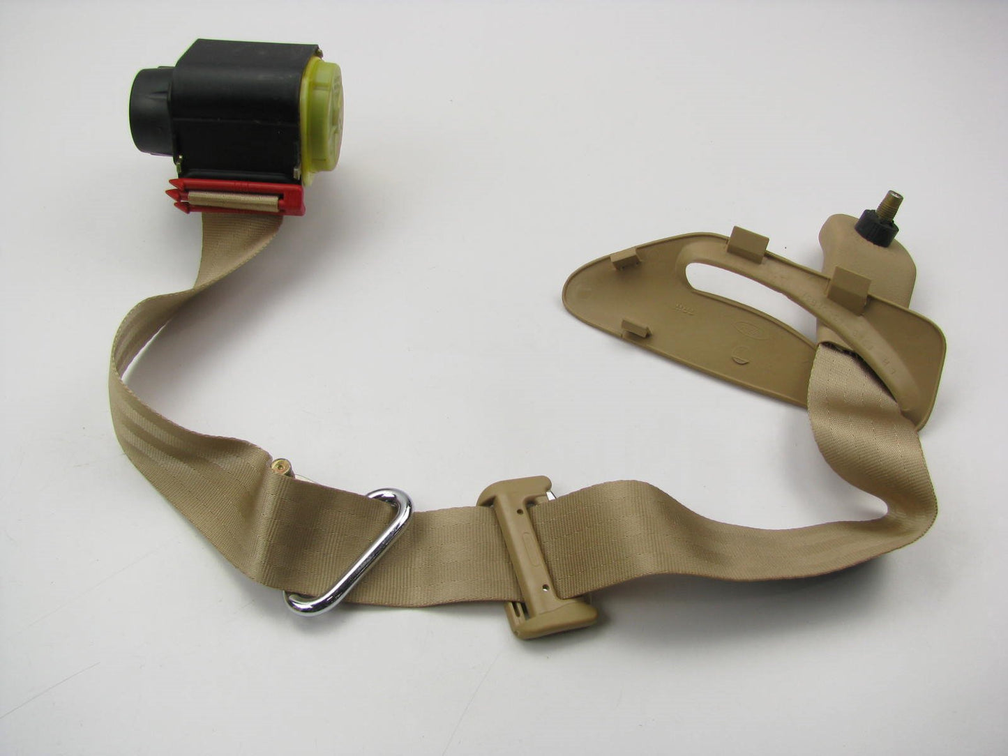 Ford F7LZ-63611B69-AAB Rear Left Seat Belt - Prairie Tan 1997 Lincoln Mark VIII