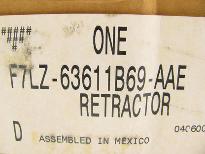 NEW - OEM Ford F7LZ-63611B69-AAE Rear Left Seat Belt Retractor 1997-98 Mark VIII