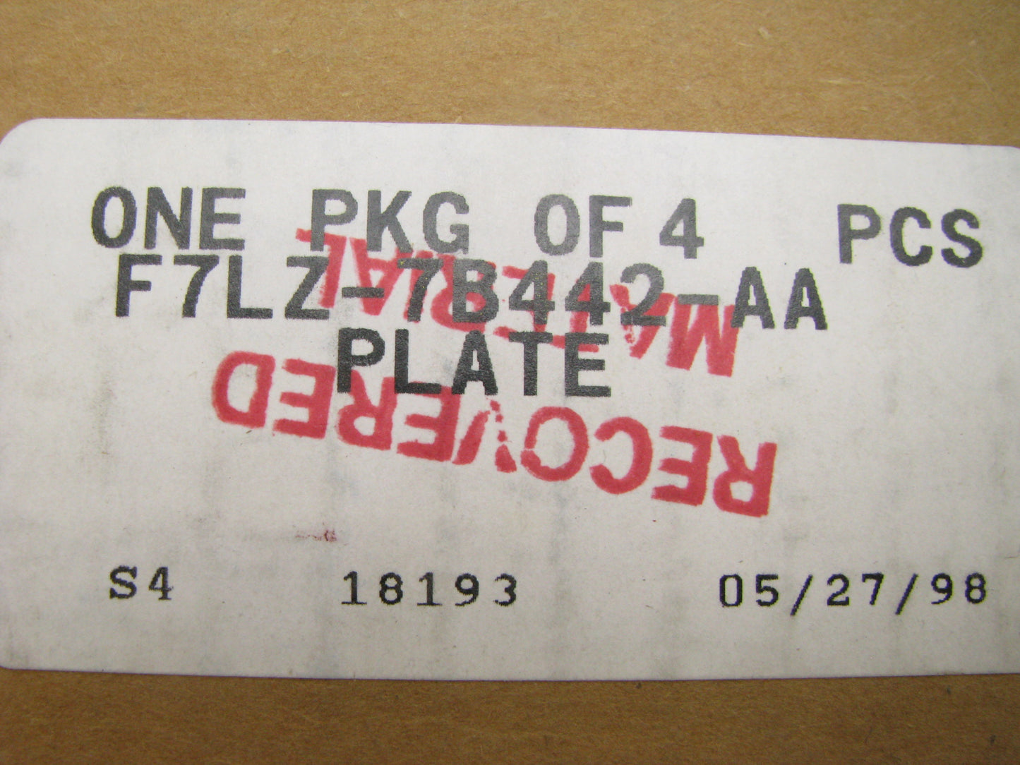 (4) NEW - OEM Ford F7LZ-7B442-AA Automatic Trans Intermediate Clutch Plate