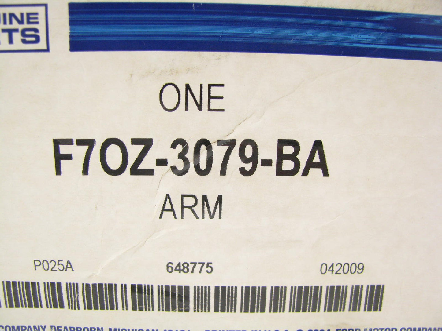 New Genuine OEM Ford Front Left Lower Control Arm 95-02 Continental F7OZ3079BA