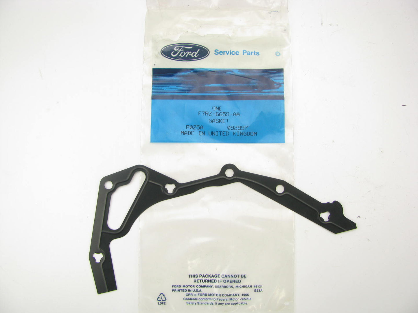 NEW - OEM Ford F7RZ-6659-AA Engine Oil Pump Gasket 1995-1997 2.0L