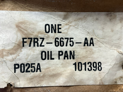 NEW - OEM Ford F7RZ-6675-AA Engine Oil Pan 1998-2000 Contour, Mystique 2.0L-L4