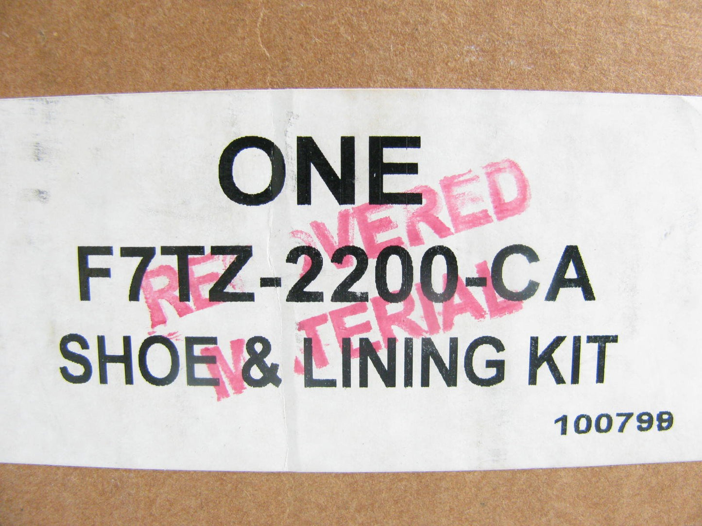 NEW GENUINE OEM Ford F7TZ-2200-CA Rear Brake Shoes 12''x3''