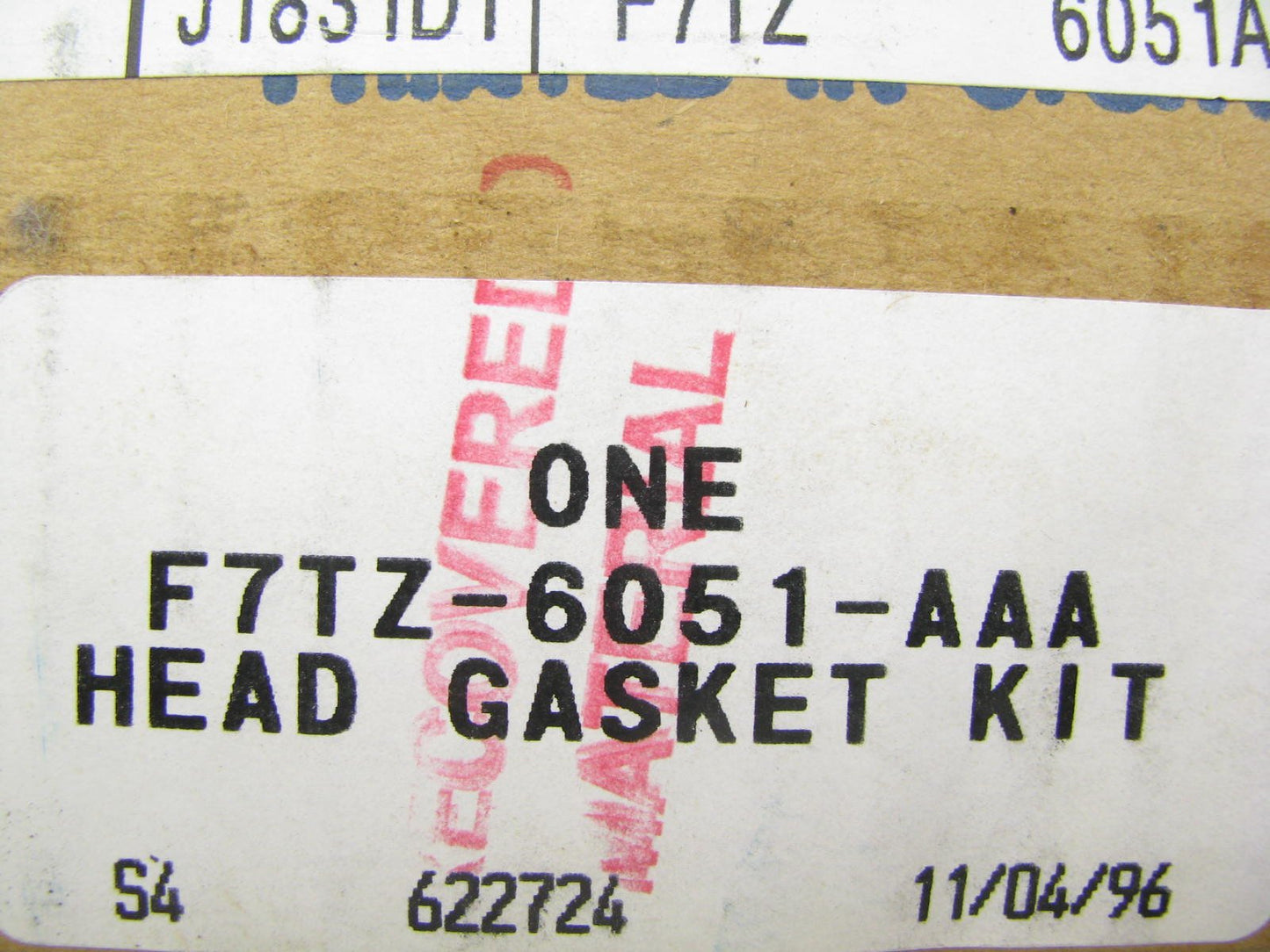 (1) NEW OEM Ford F7TZ-6051-AAA Cylinder Head Gasket 7.3L DIESEL Powerstroke V8