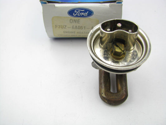 New Genuine OEM Ford F7UZ-6A051-AA Engine Block Heater Plug