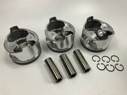 (3) NEW - OEM Ford F7XZ-6108-EA Engine Piston GRADE 3 1997-98 Villager 3.0L-V6