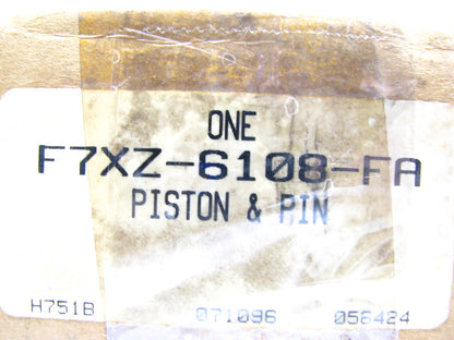 NEW - OEM Ford F7XZ-6108-FA Piston & Pin, STD 1993-1998 Villager (Cyl: 2,4,6)