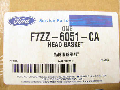 NEW - OEM Ford F7ZZ-6051-CA Left Cylinder Head Gasket For 1997-1998 3.8L Mustang