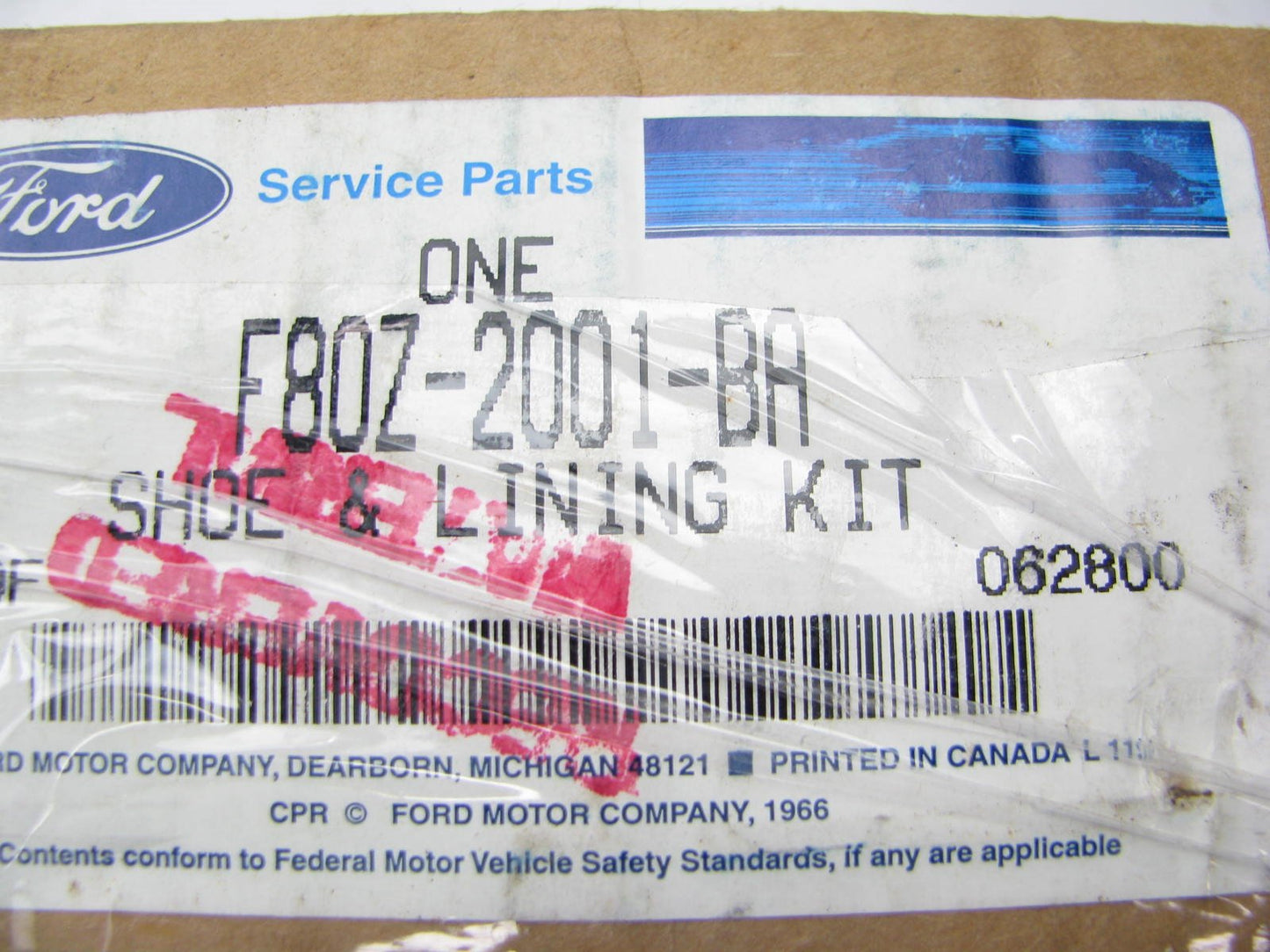 NEW GENUINE OEM Ford F80Z-2001-BA FRONT Brake Pads 96-99 Taurus SHO Models Only