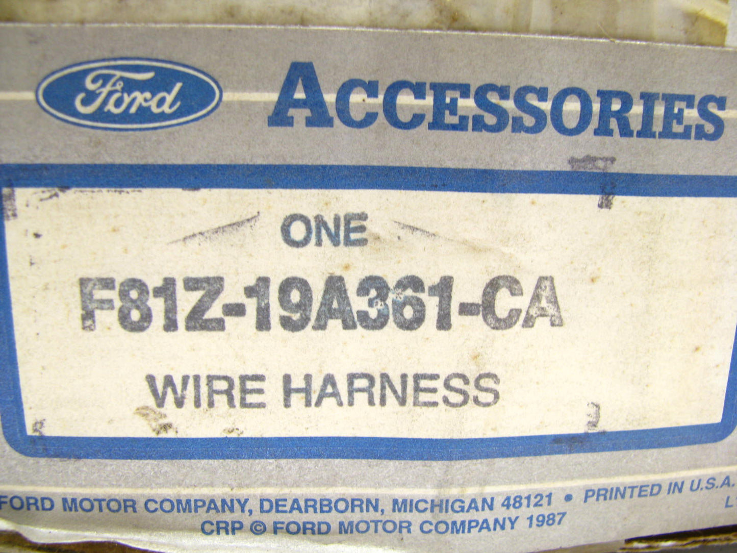 NEW - OEM Ford F81Z-19A361-CA Vehicle Alarm System 6 Wiring Harness