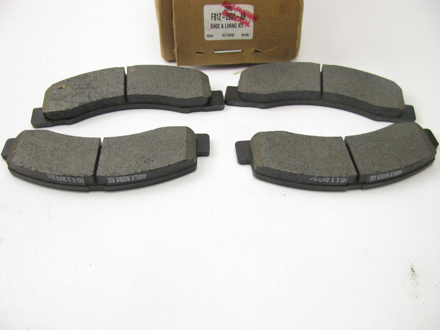NEW GENUINE OEM Ford Front Disc Brake Pads F81Z-2001-AB