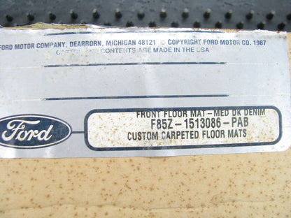 DARK DENIM BLUE - OEM Ford F85Z-1513086-PAB Accessory Floor Mats - 1998-99 F-150