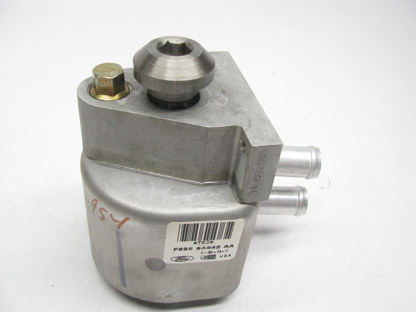 NEW - OEM Ford F85Z-6A642-AA Engine Oil Cooler Adapter