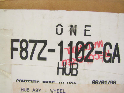 NEW - OEM Ford F87Z-1102-GA Front Disc Brake Rotor & Hub Assembly