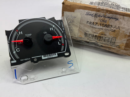 NEW - OEM Ford F8AZ-10883-AA Water Temp & Oil Pressure Gauge 1998-2005 Crown Vic