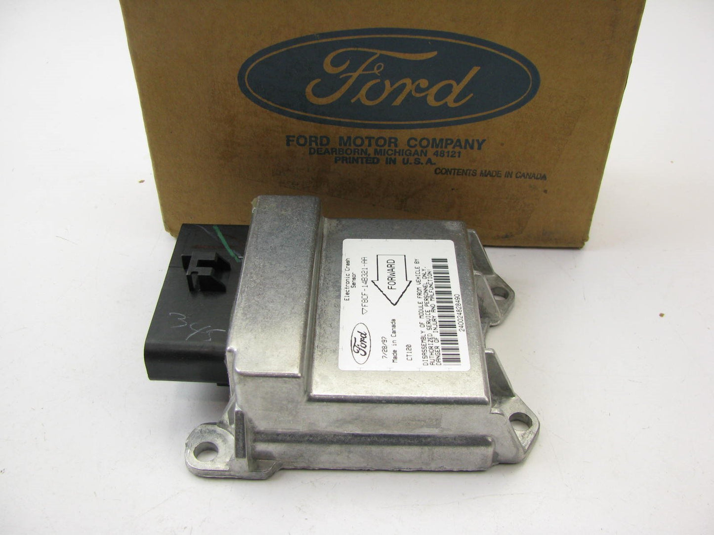 NEW Genuine Crash Sensor SRS Control Module OEM Ford F8CF-14B321-AA