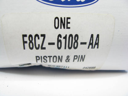 NEW - OEM Ford F8CZ-6108-AA Engine Piston & Pin - Standard 1998-99 2.0L-L4 DOHC