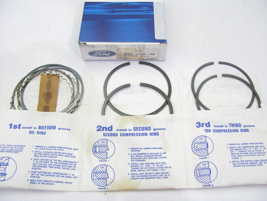 DOES (2) PISTONS - OEM Ford F8CZ-6148-AA Standard Piston Rings 1998-03 2.0L DOHC