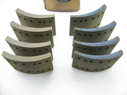 NOS Ford F8HZ-2007-FA HEAVY DUTY 16.5'' X 6'' Truck Drum Brake Shoes Lining # 4715