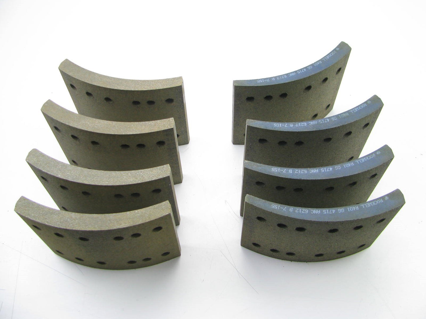 NOS Ford F8HZ-2007-FA HEAVY DUTY 16.5'' X 6'' Truck Drum Brake Shoes Lining # 4715