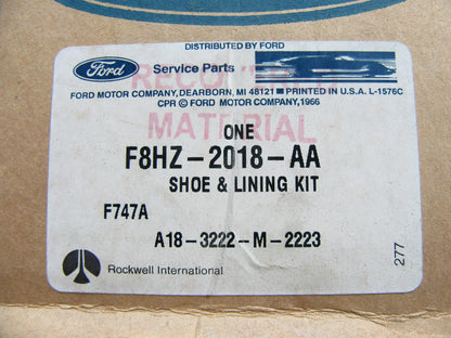 NEW - OEM Ford F8HZ-2018-AA 15''x4'' Front Brake Shoe F750 F650 4702Q