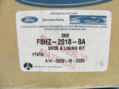 NEW GENUINE OEM Ford Front Brake Shoe H.D. Truck F8HZ-2018-BA   ANA4702Q