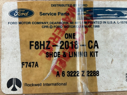 Ford F8HZ-2018-CA Brake Shoe - 16.5'' X 5'', Replaces 4720QP;  SR3014720QP