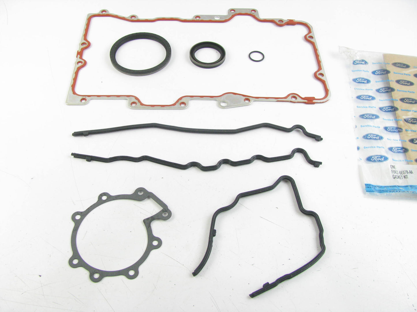 NEW - OEM Ford F8RZ-6E078-AA Lower Engine Gasket Set 1995-2004 2.5L 3.0L DOHC V6
