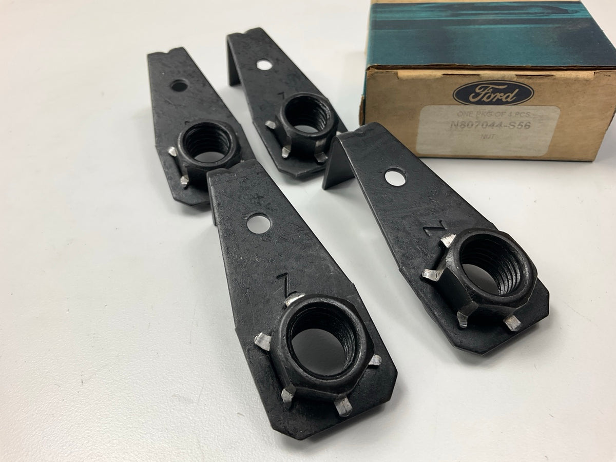 (4) NEW - OEM Ford N807044-S56 Leaf Spring Nut
