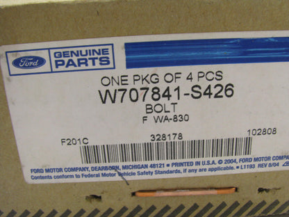 (4) NEW - OEM Ford W707841-S426  Suspension Control Arm Bolts
