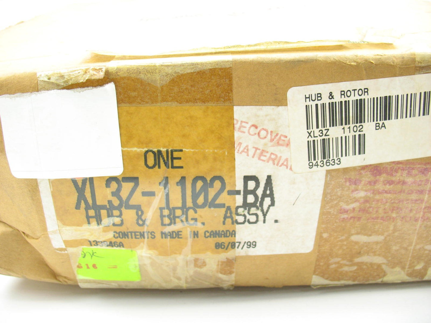 OEM Ford ROTOR & HUB Bearing Front  For 2002-2003 Ford F-150 4WD / Rear Abs