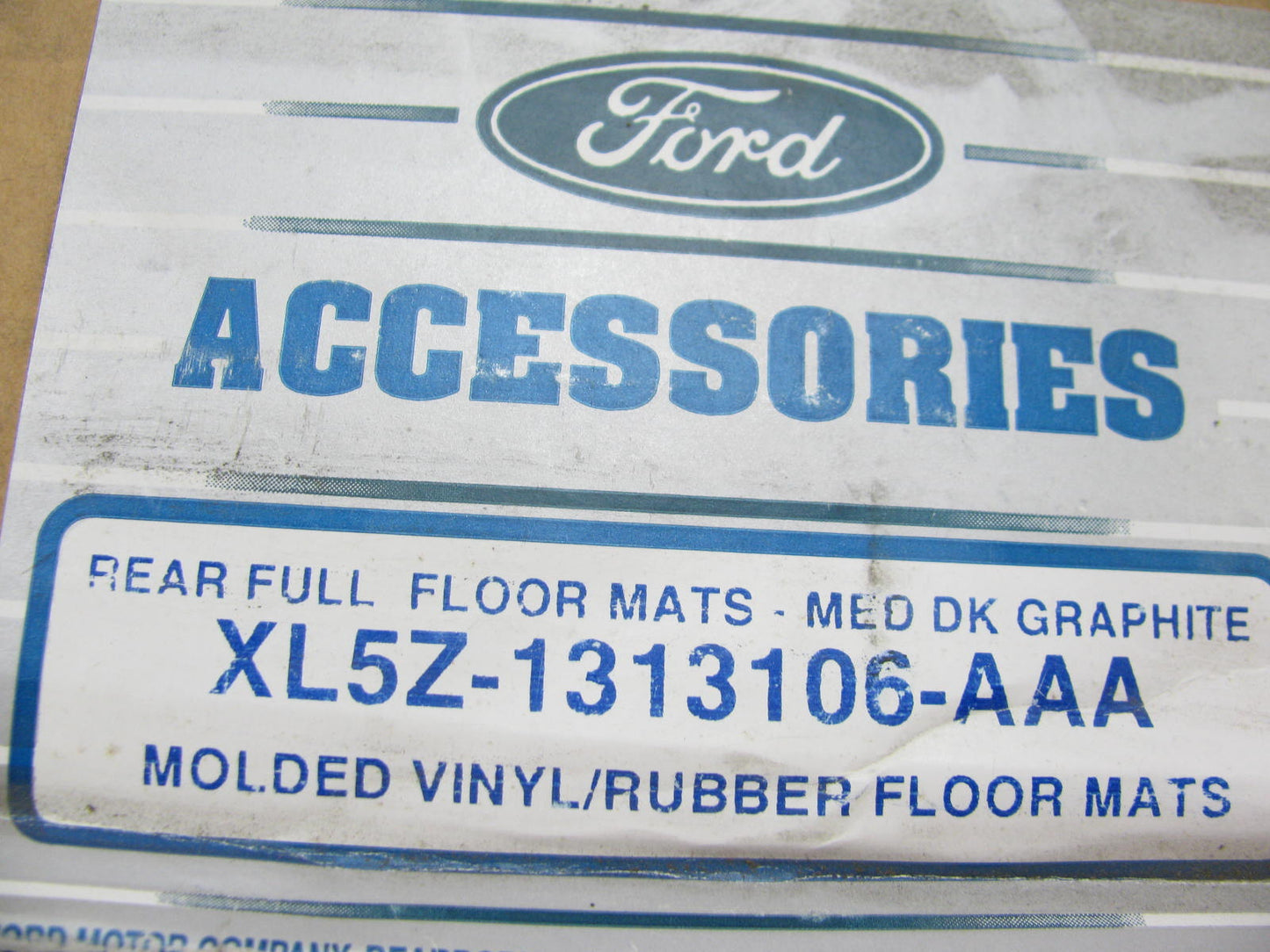 OEM Ford XL5Z-1313106-AAA REAR Plastic Full Width Floor Mat For 1999-00 Ranger