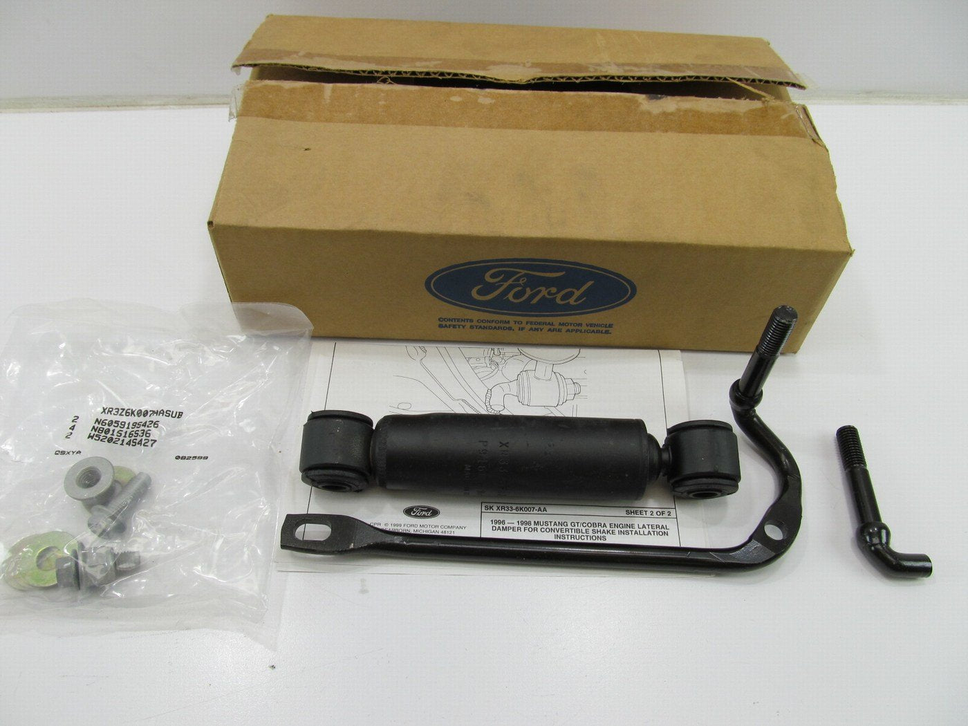 1996-2004 Ford Mustang GT 4.6L Engine Shake Damper Kit OEM Ford XR3Z-6K007-AA