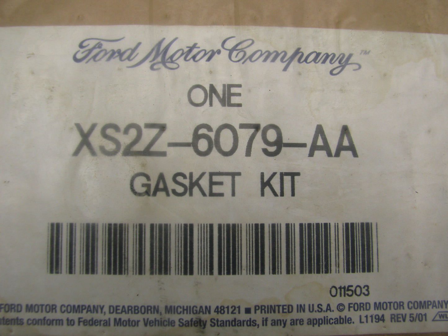 NEW - OEM Ford XS2Z-6079-AA Cylinder Head Gasket Set 1999-2001 2.5L DOHC